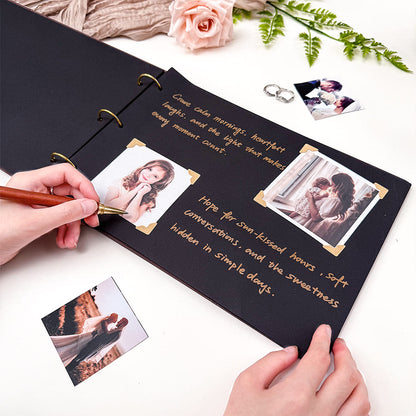 Wedding Wooden Carved Photo Album - Personalized Gift