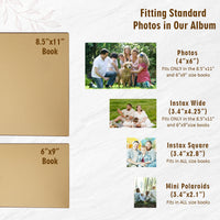 Personalized Family Photo Album – Hummingbird & Floral Engraved Wooden Cover