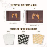 Personalized Baby Photo Album - Baby Girl Gift for New Parent