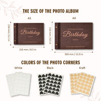 Personalized Memory Photo Album – Birthday Keepsake Book