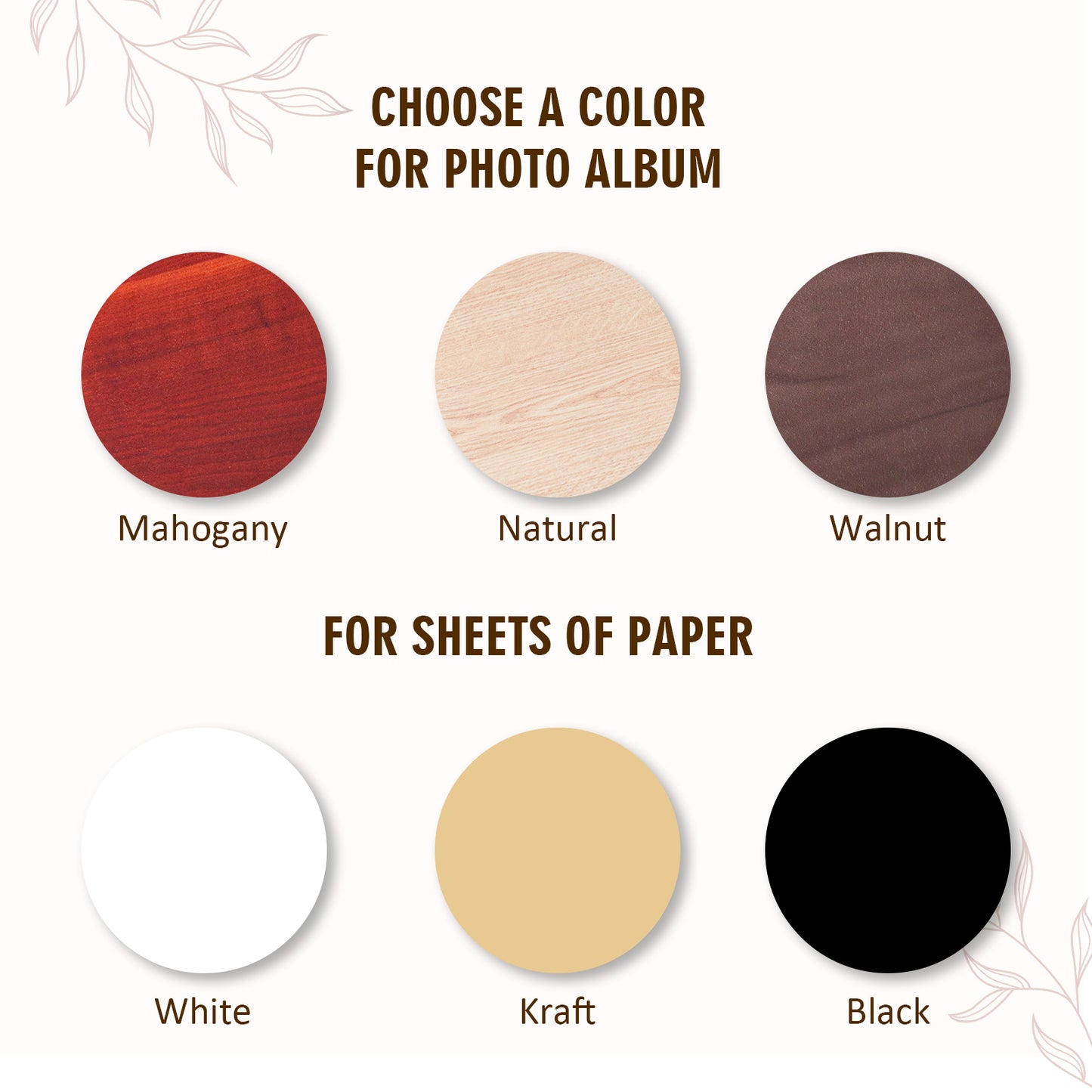 Personalized Photo Album – Christmas Village Engraved Wooden Cover