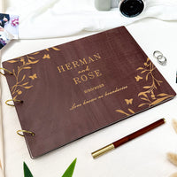 Wooden Wedding Guest Book - Photo Album - Wedding Decor