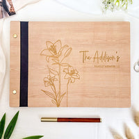 Personalized Memory Photo Album - Memorial Guest Book