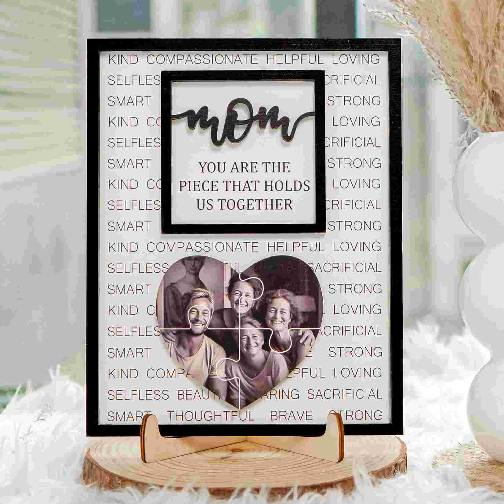 Custom Photo Wood Sign Piece That Holds Us Together