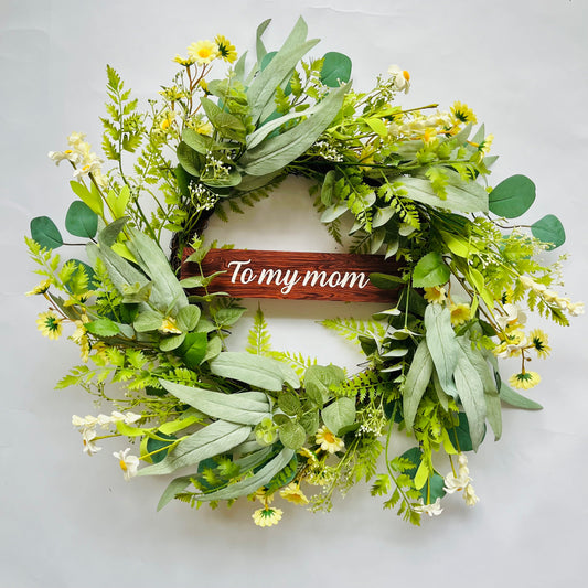 Personalized Handmade Mother's Day Wreath