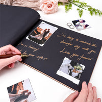 Personalized Wooden Wedding Guest Book - Wedding Photo Album