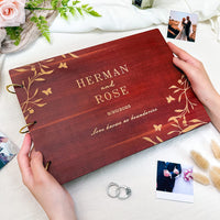 Wooden Wedding Guest Book - Photo Album - Wedding Decor