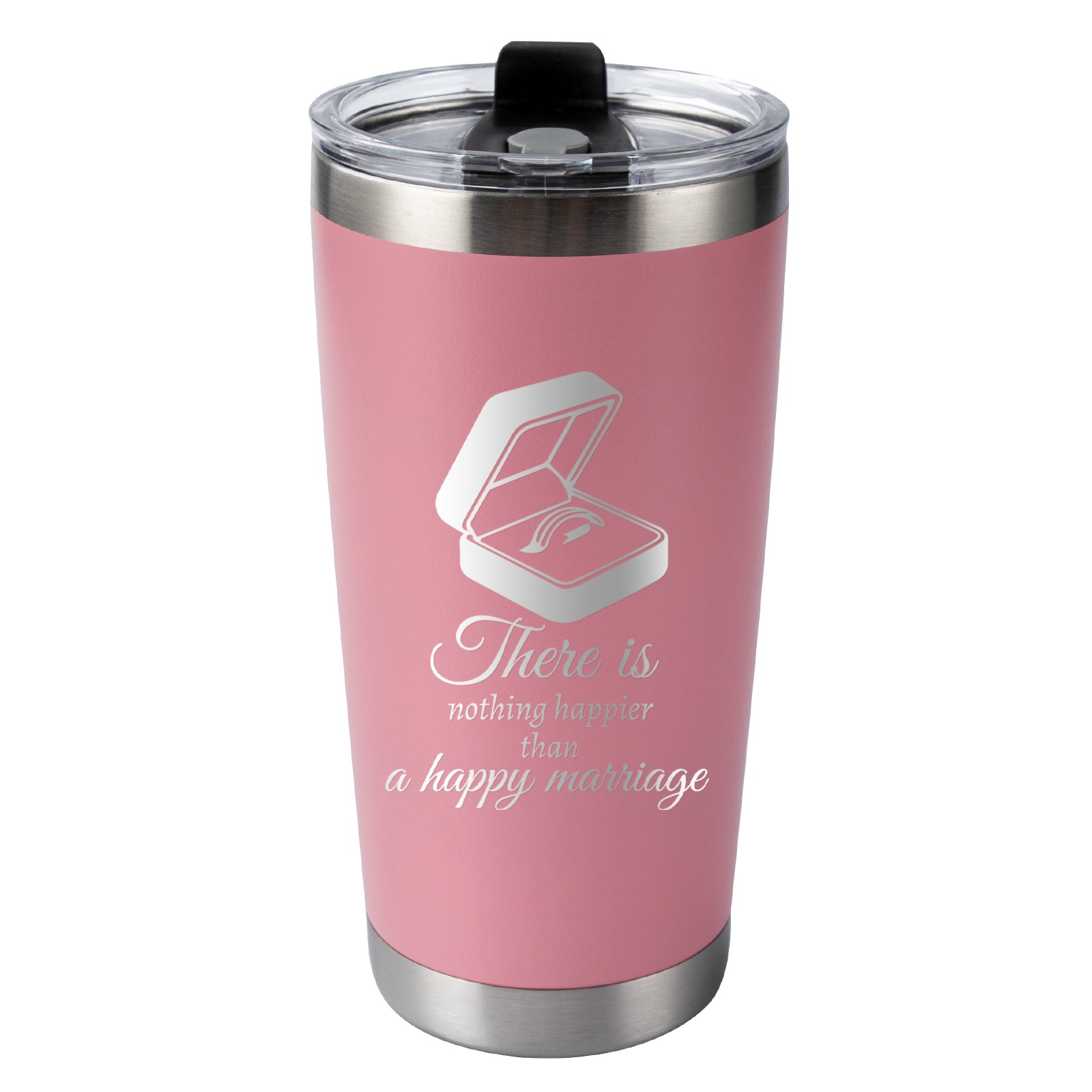 There is nothing happire than a happy marriage tainless steel thermos cup,The best anniversary gift for wife