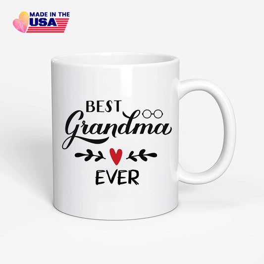 Best Grandma Ever Coffee Mug, Gift for Grandma Birthady From Grendson or Granddaughter