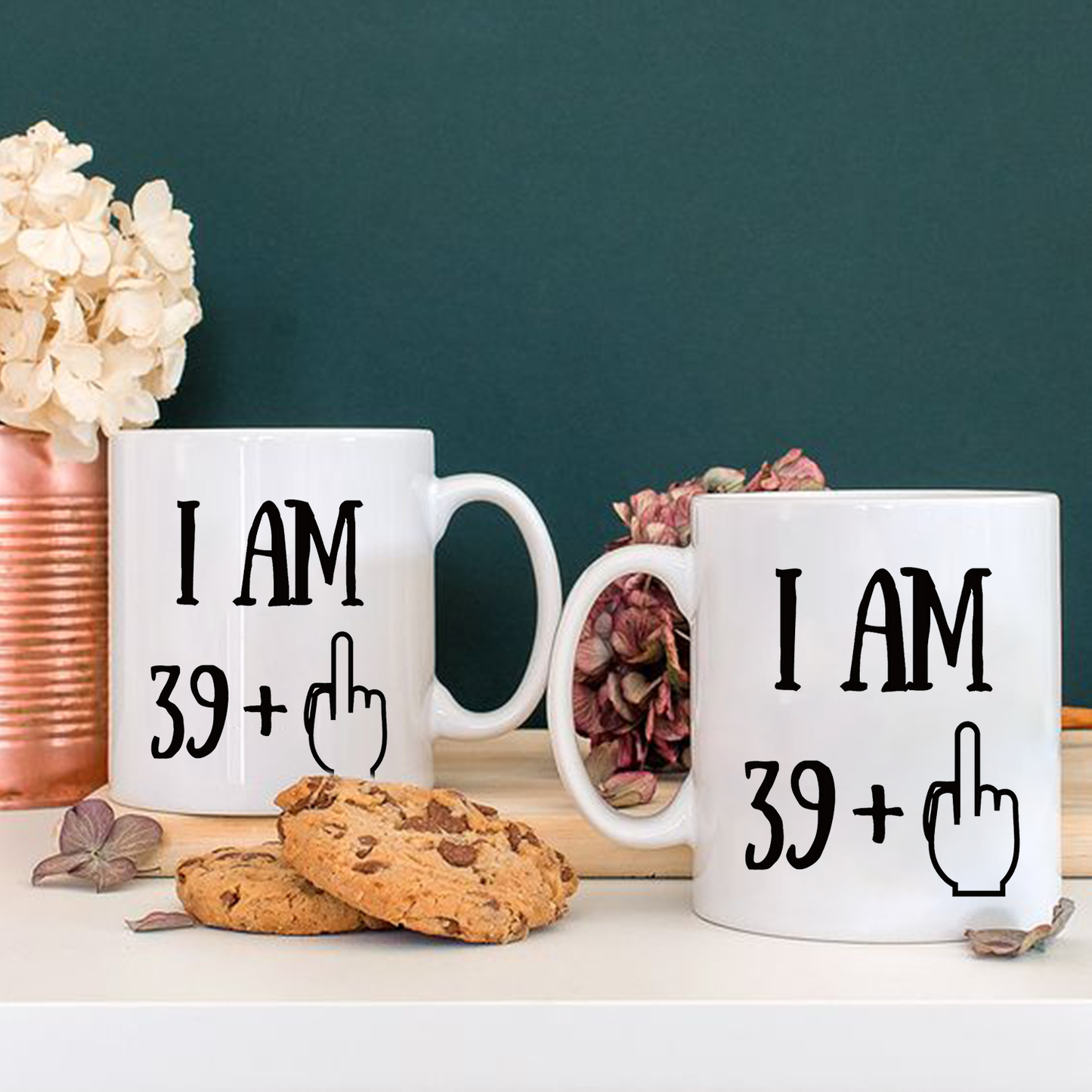 Funny 40th Birthday Gift, I am 39+1 Coffee Mug Birthday Gift for Your Parents or Friends