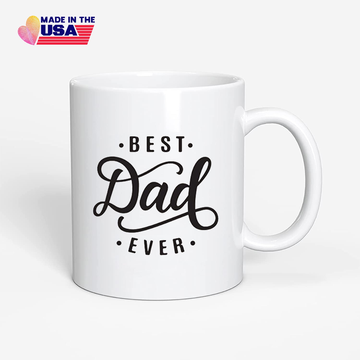 Best Dad Ever Coffee Mug, Best Dad Gifts from Daughter, Son, Wife, Kids, Unique Father's Day Gifts for Dad