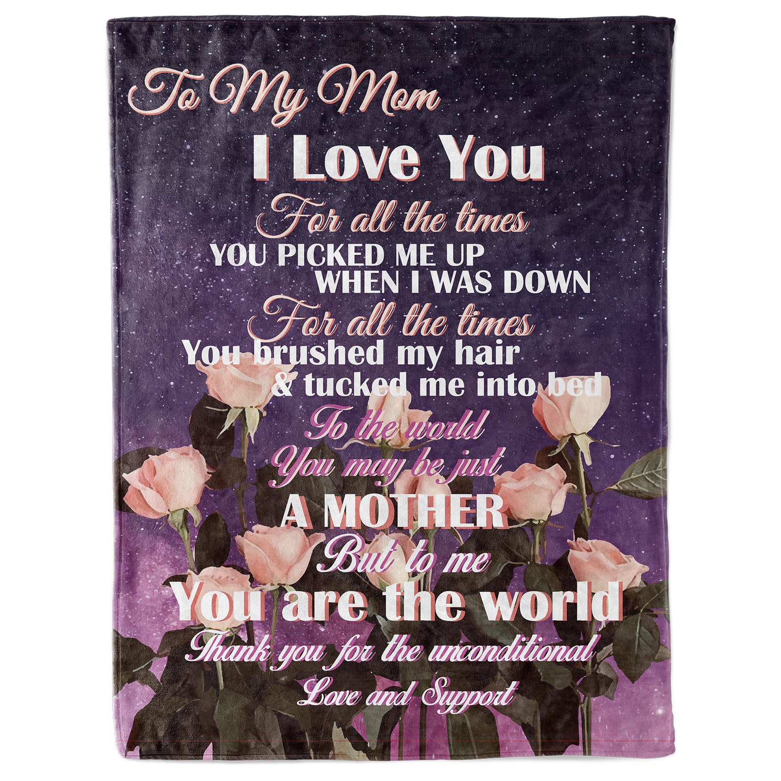 I Love you for all the time-Blanket Gift For Mam,Soft Flannel Blanket Gift for Mather's Day Birthday From Son Daughter