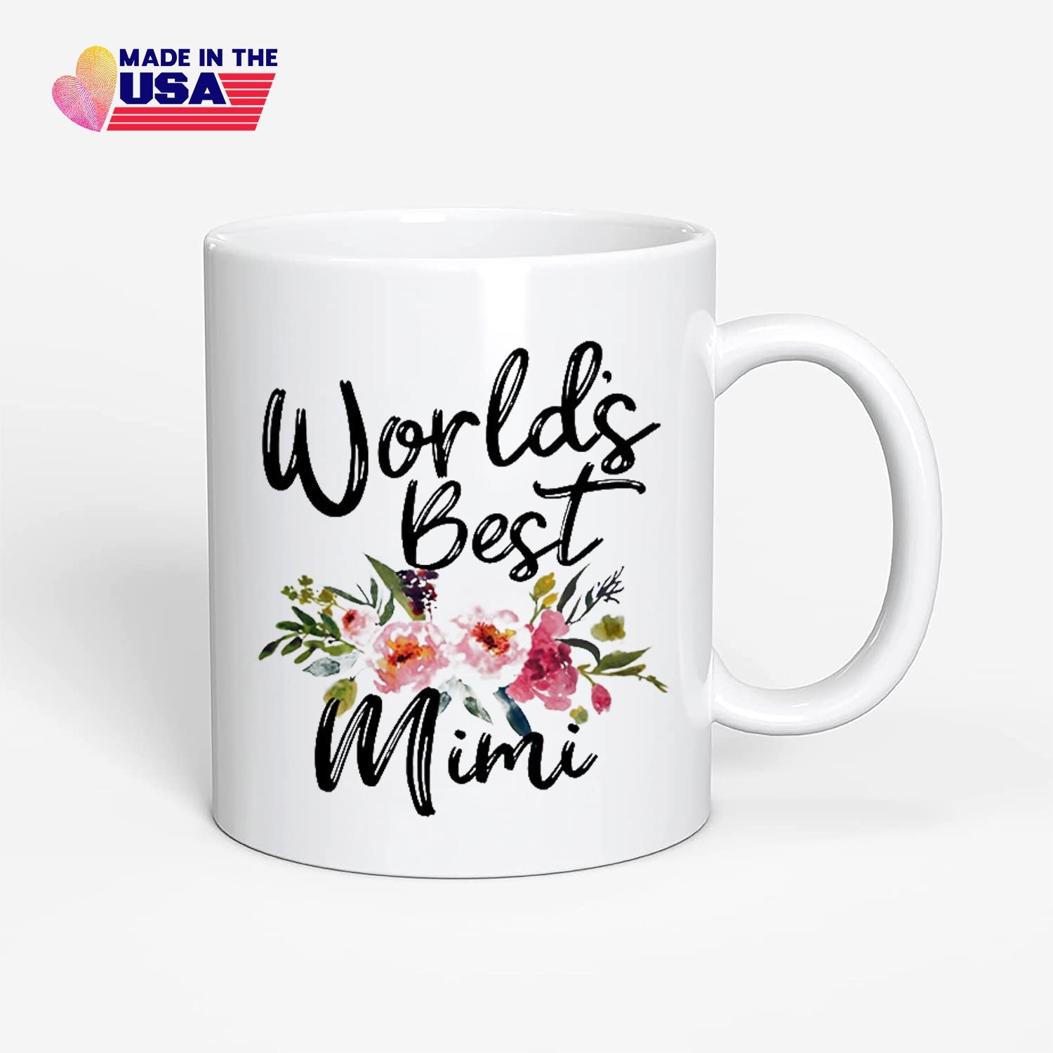 Worlds Best Mimi Mug, Gift for Grandma, Grandmother birthday, Christmas Mug from Granddaughter, Grandson