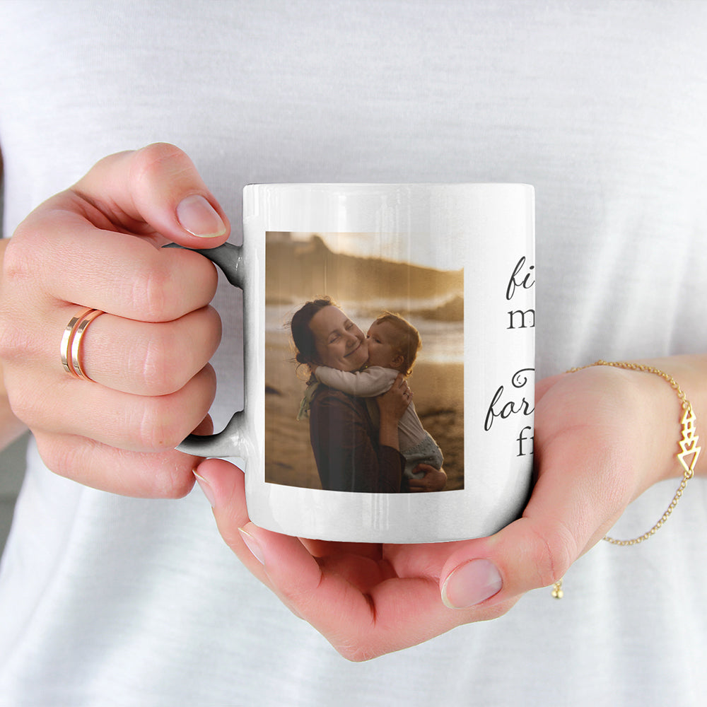 First my mother, forever my friend, Personalized gifts custom gift mug with 2 photos,Gift for Mom