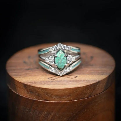 Sterling Silver Black Opal Lagoon Ring