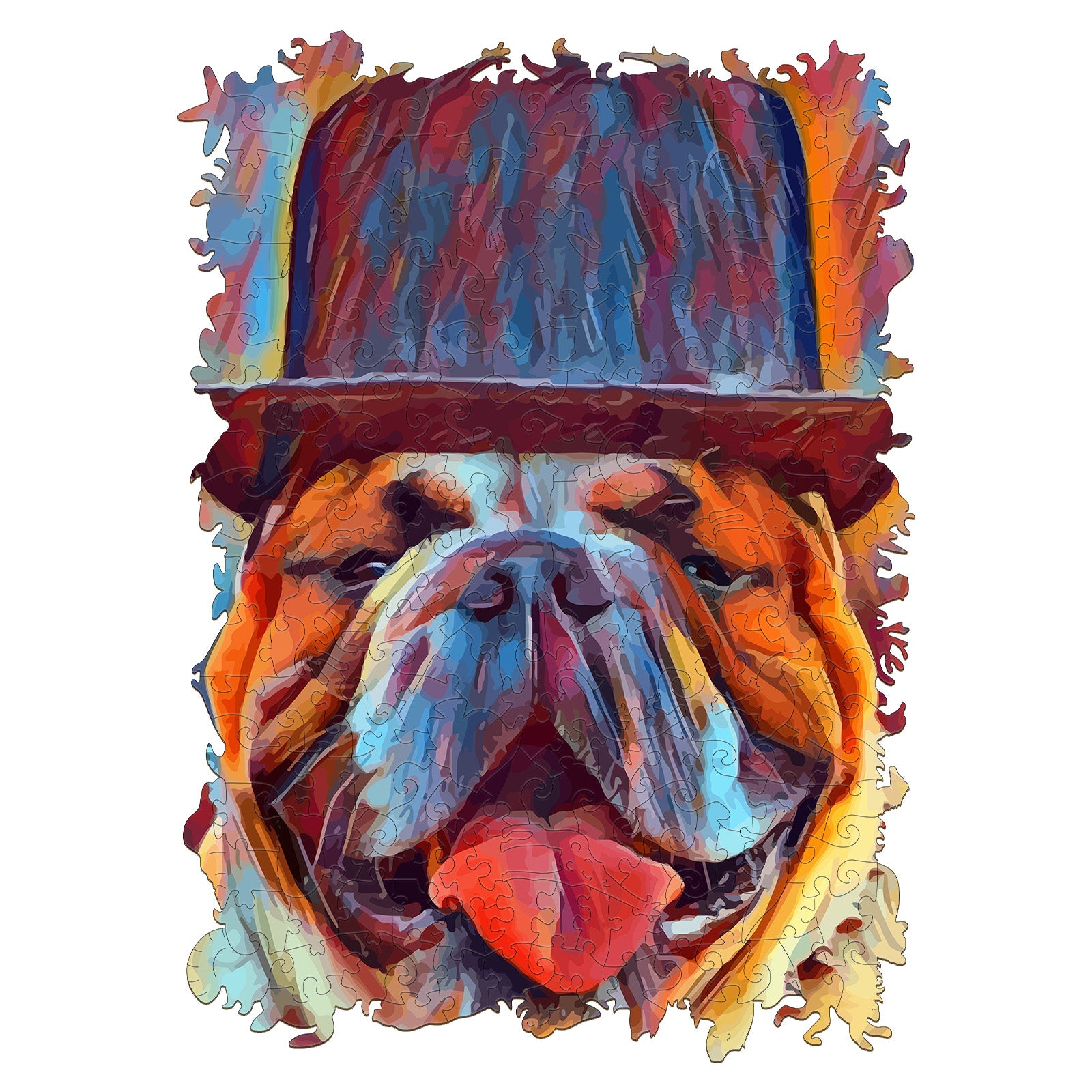 Bulldog with Hat