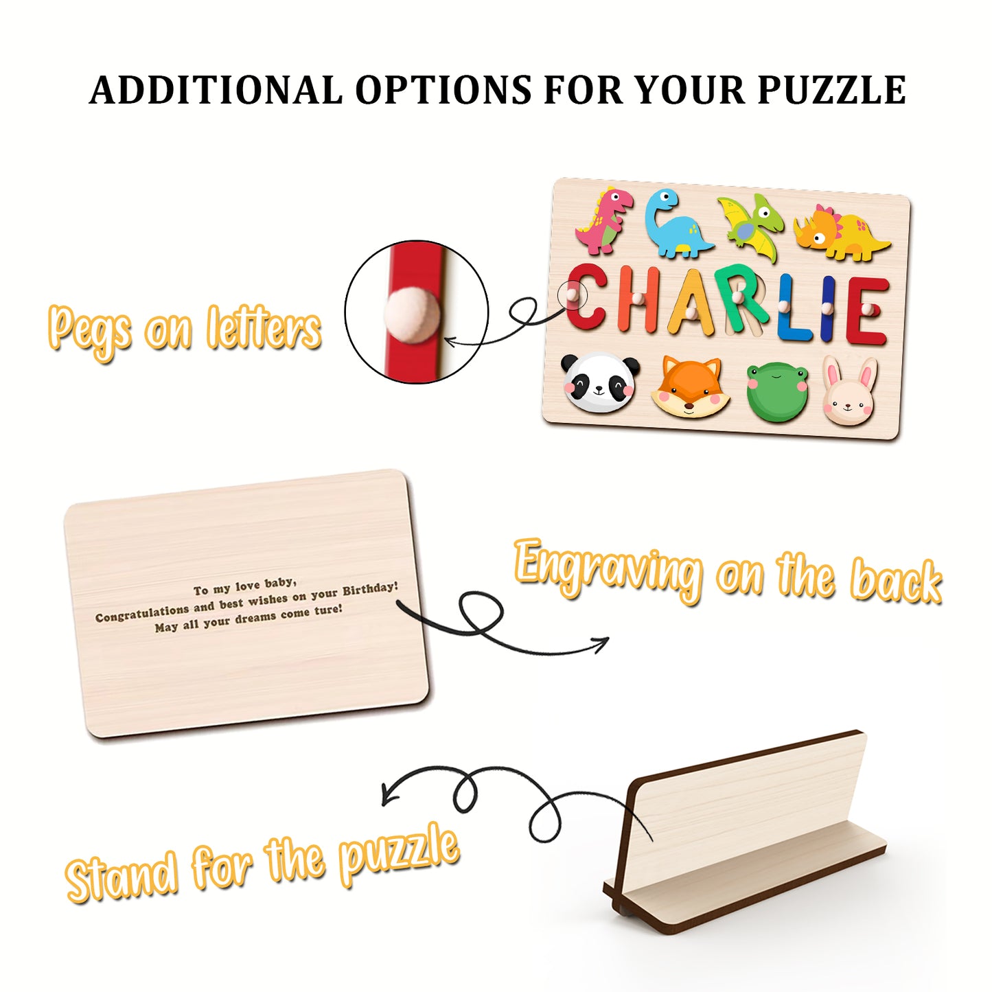 Pastel-girl color 3 Lines Name Puzzle