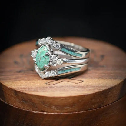 Sterling Silver Black Opal Lagoon Ring