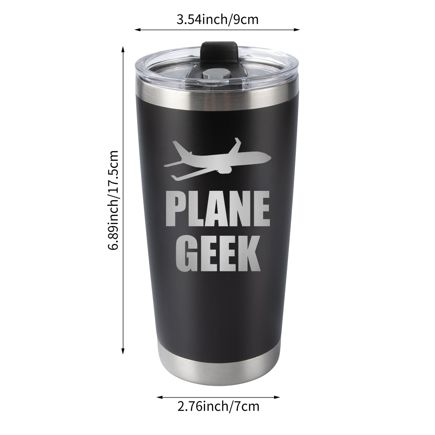 Plane Geek tainless steel thermos cup, Aviation Day Gift, The best gift for aviation enthusiast, gift for brother