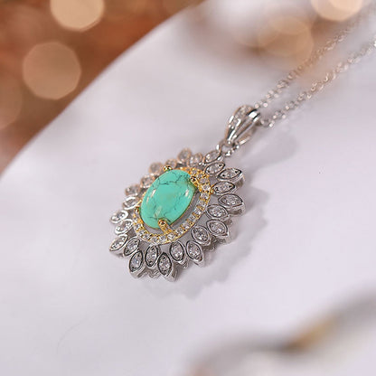 Sterling Silver Turquoise Necklace