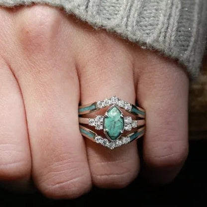 Sterling Silver Black Opal Lagoon Ring