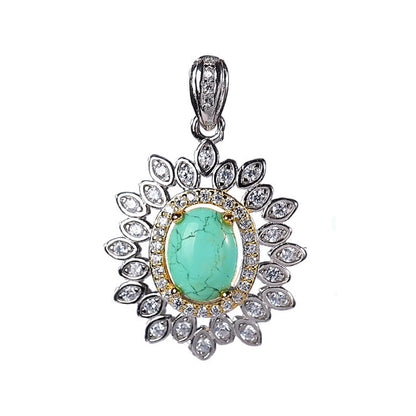 Sterling Silver Turquoise Necklace