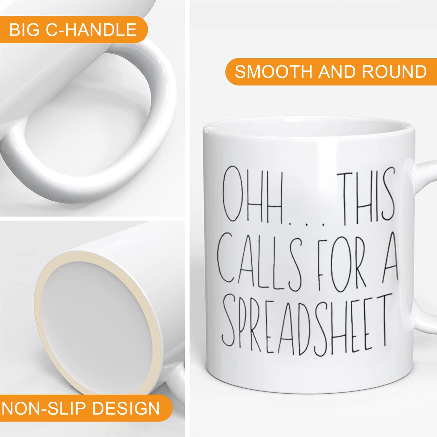Ohh this calls for a Spreadsheet, Office Mug ,Gift for your colleague and friends, Accountant mug