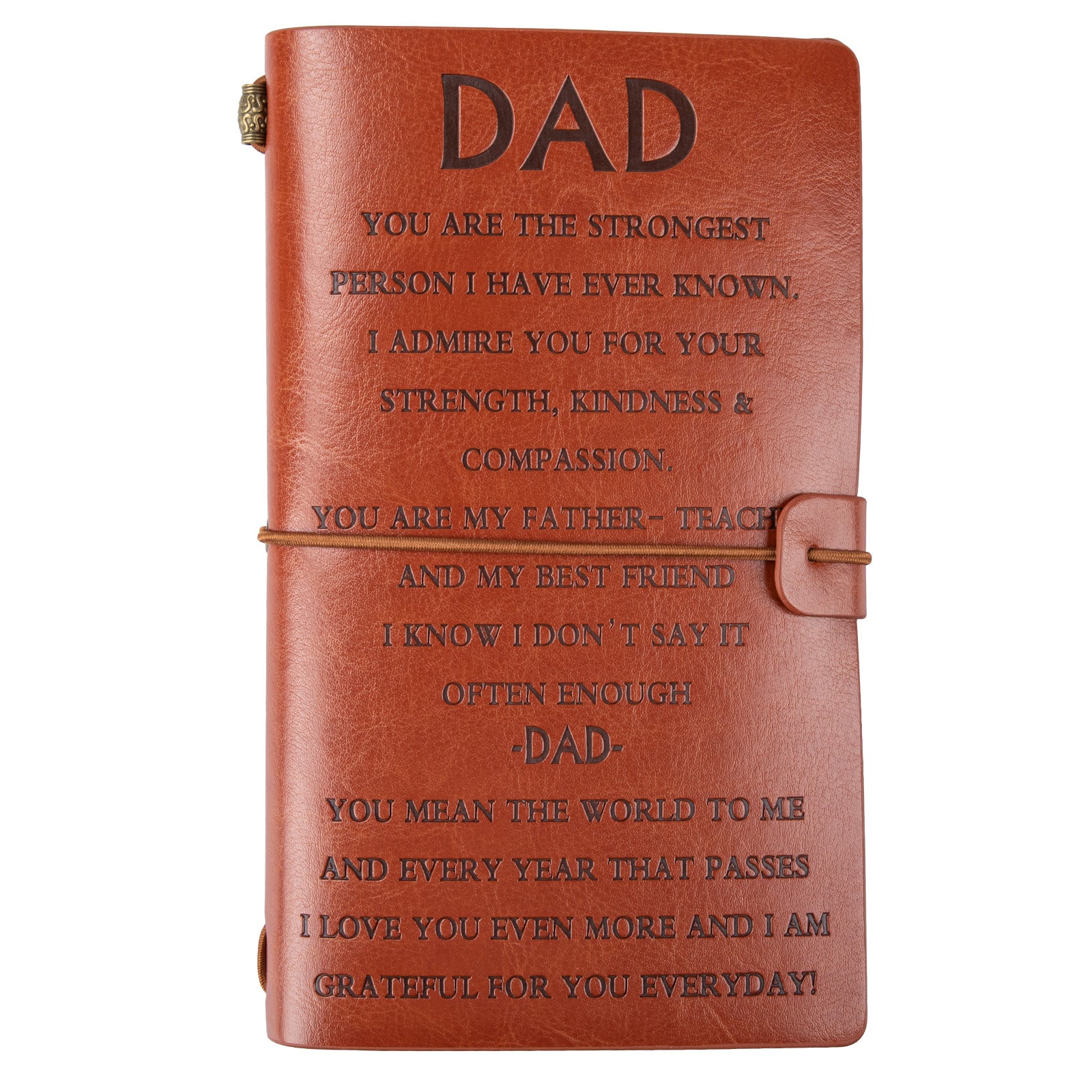 To Dad Leather Journal Father's Day Gift Refillable Vintage PU Leather Notebooks The Children Gave Their Father A Travel Note Book, Handmade Bound Diary Birthday Gift, Father's Day Special Holiday Gift