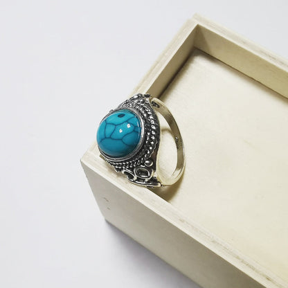 Vintage Sterling Silver Turquoise Ring