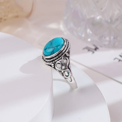 Vintage Sterling Silver Turquoise Ring