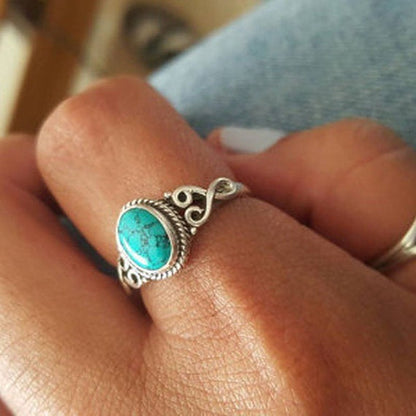 Vintage Sterling Silver Turquoise Ring