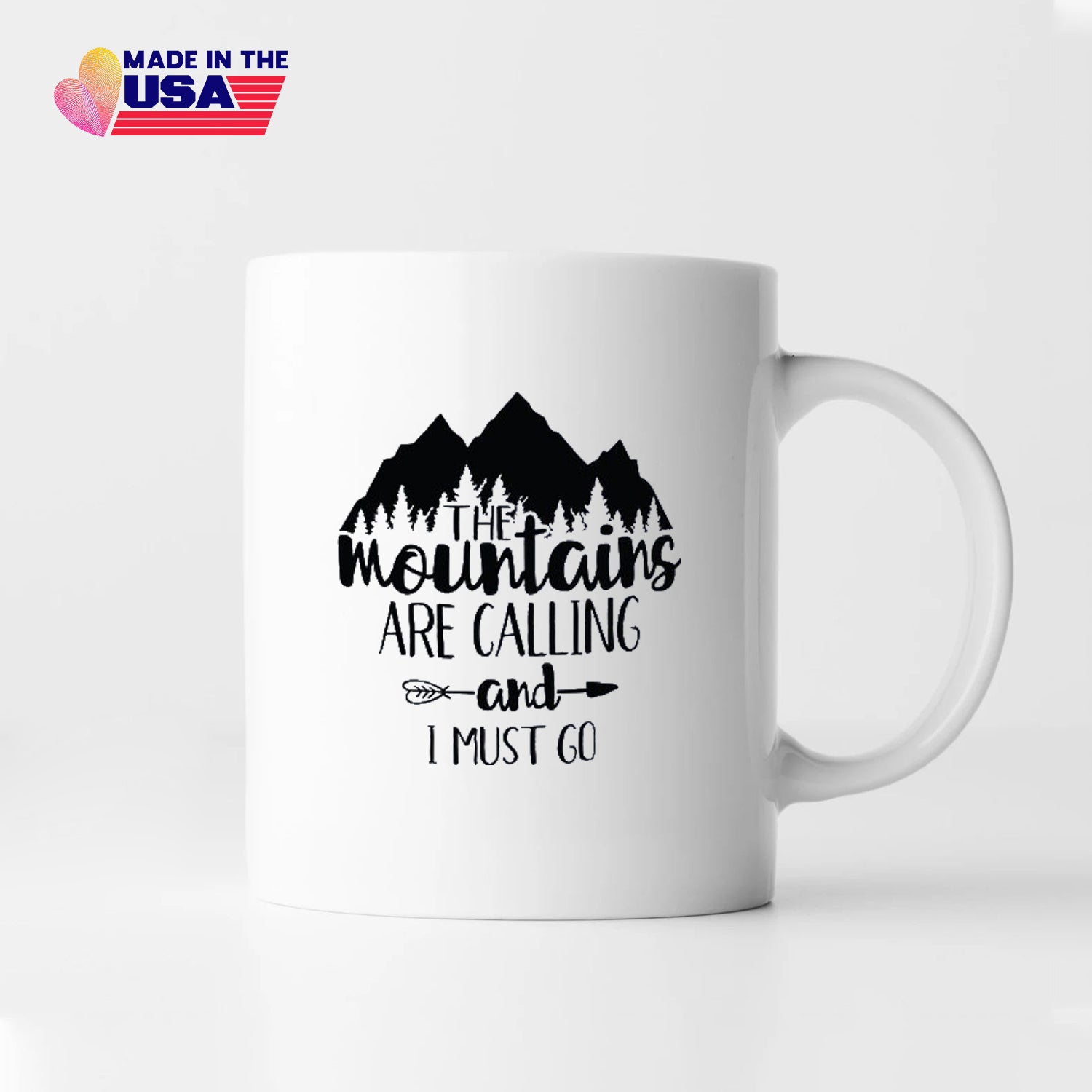 Pagma print cup mountains, hiking gift funny, coffee cup mountaineering saying, coffee mug for hikers & mountaineers, mountains mug