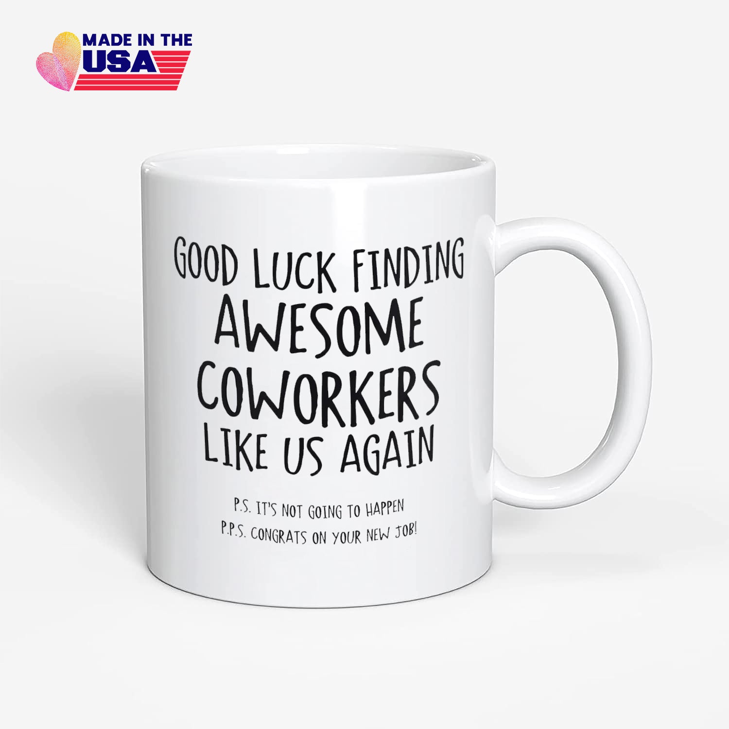 Good Luck finding, awesome coworkers like us again, Coworkers mug, Funny Work Gift