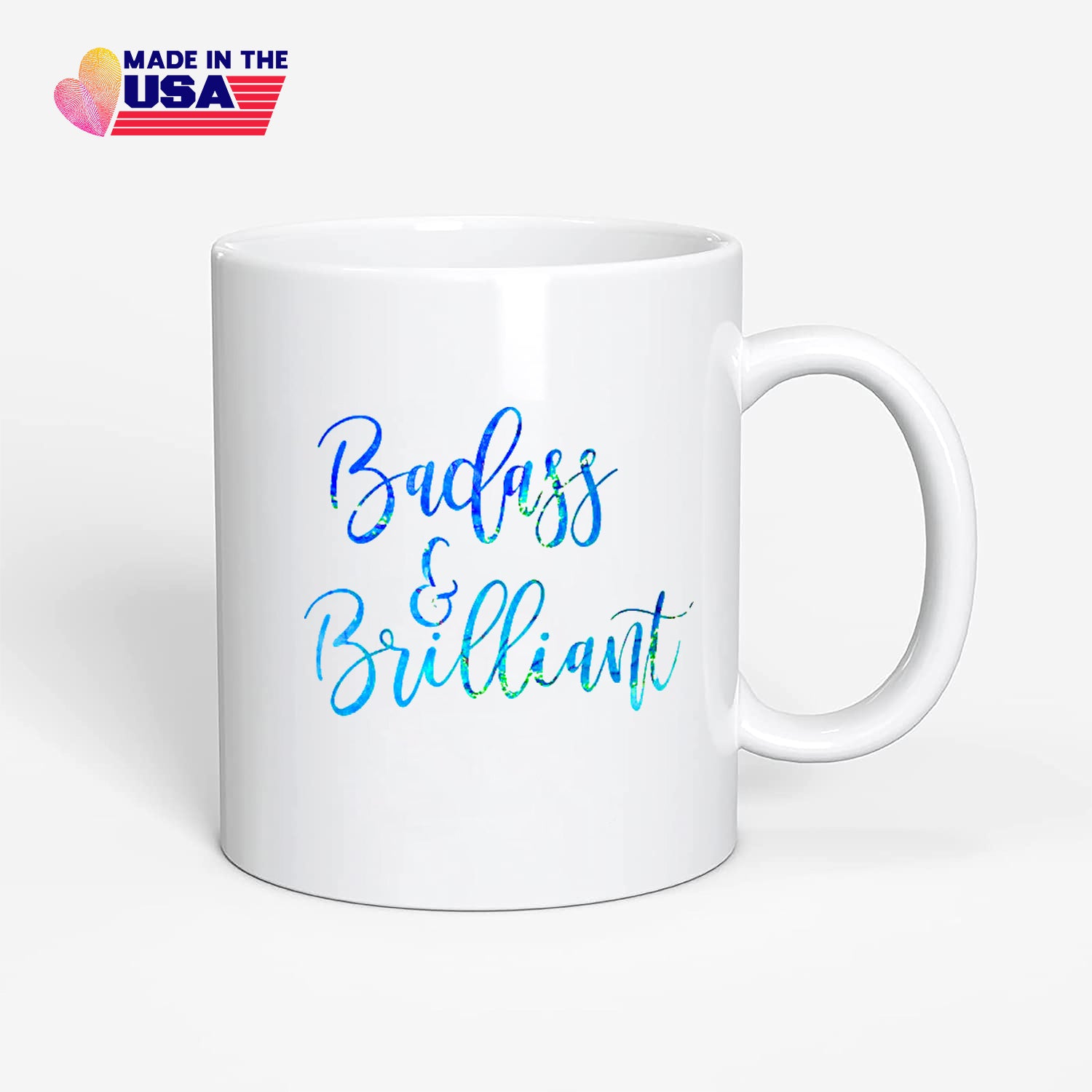 Badass and Brilliant Mug, Gift for girl boss, Gift for your best friend, Gift for coworker