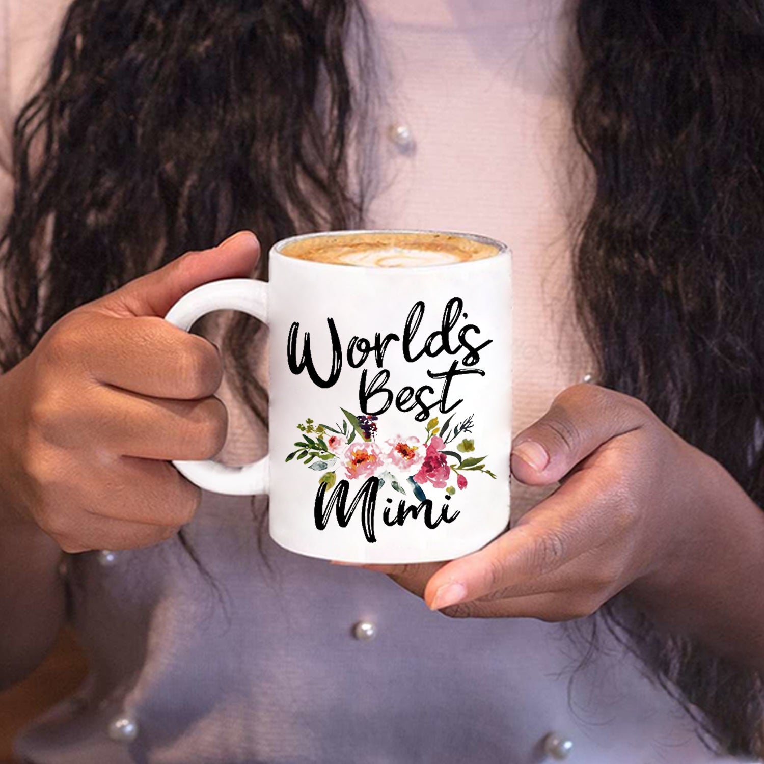 Worlds Best Mimi Mug, Gift for Grandma, Grandmother birthday, Christmas Mug from Granddaughter, Grandson