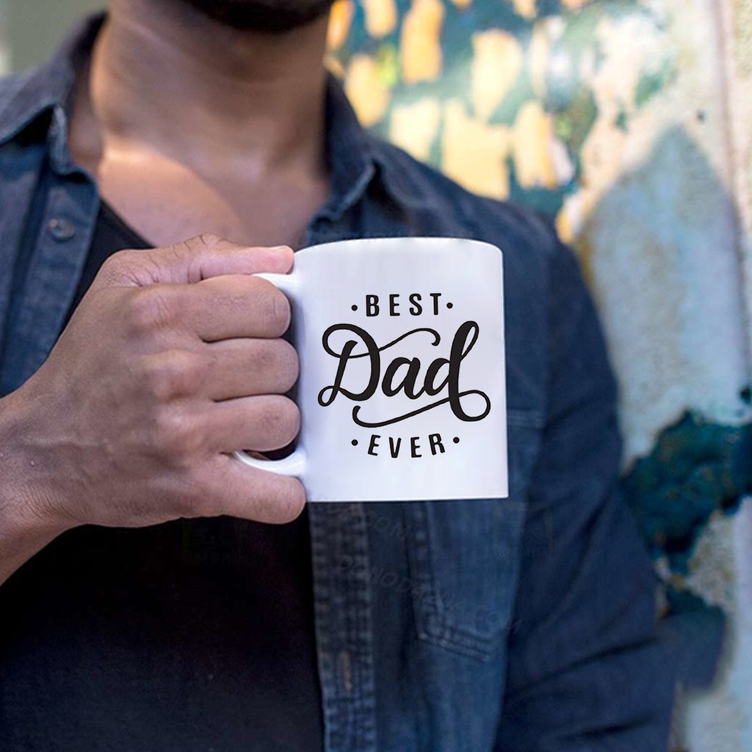 Best Dad Ever Coffee Mug, Best Dad Gifts from Daughter, Son, Wife, Kids, Unique Father's Day Gifts for Dad