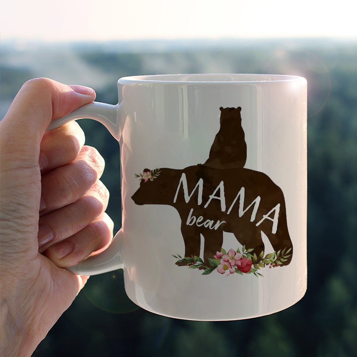 MAMA Bear Coffee Mug, Gift for motner day, Funny gift for mom birthady, Custom Mom Mug