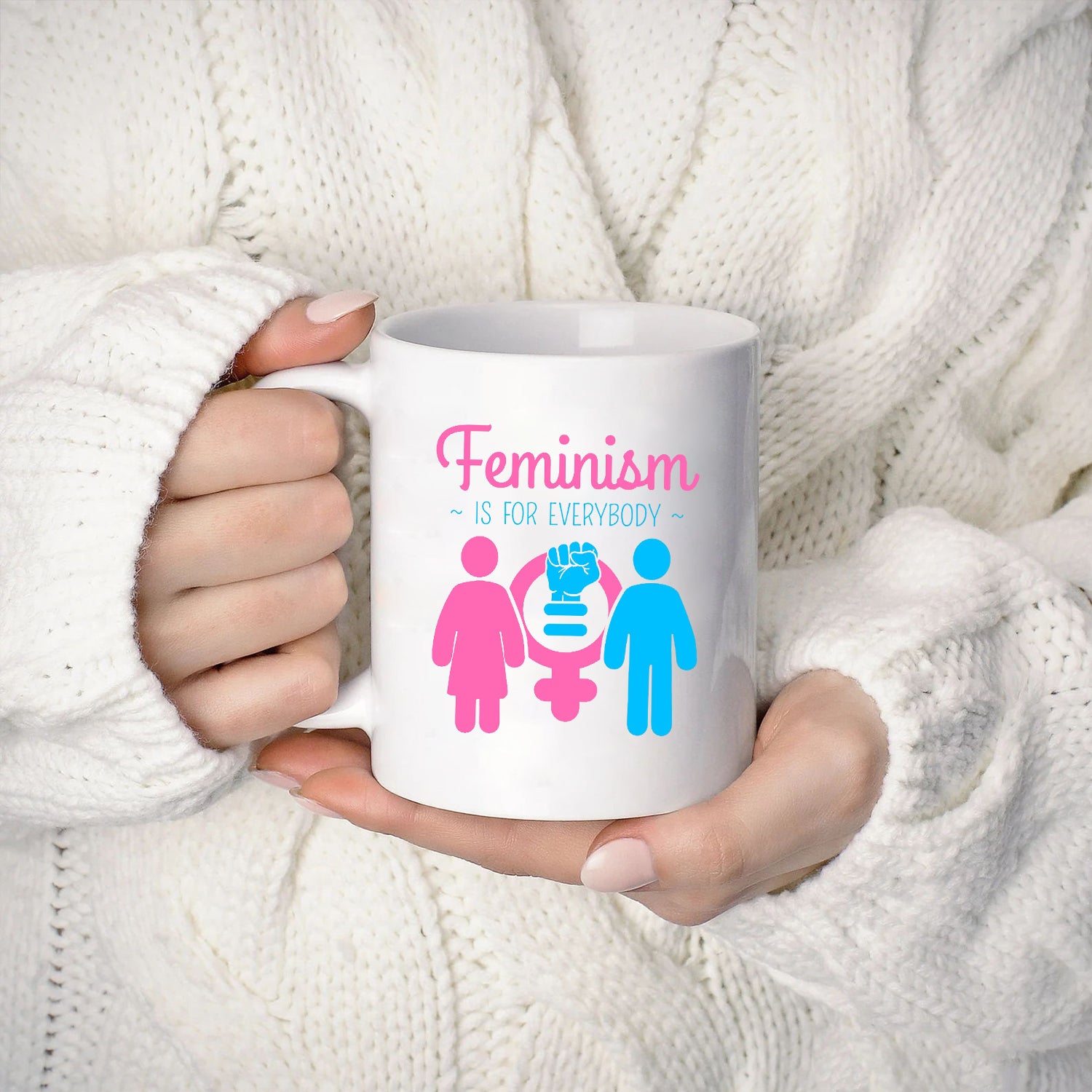 Feminism Is For Everybody Coffee Mug, Women's Equality Day Gift for you sister, Feminist coffee mug