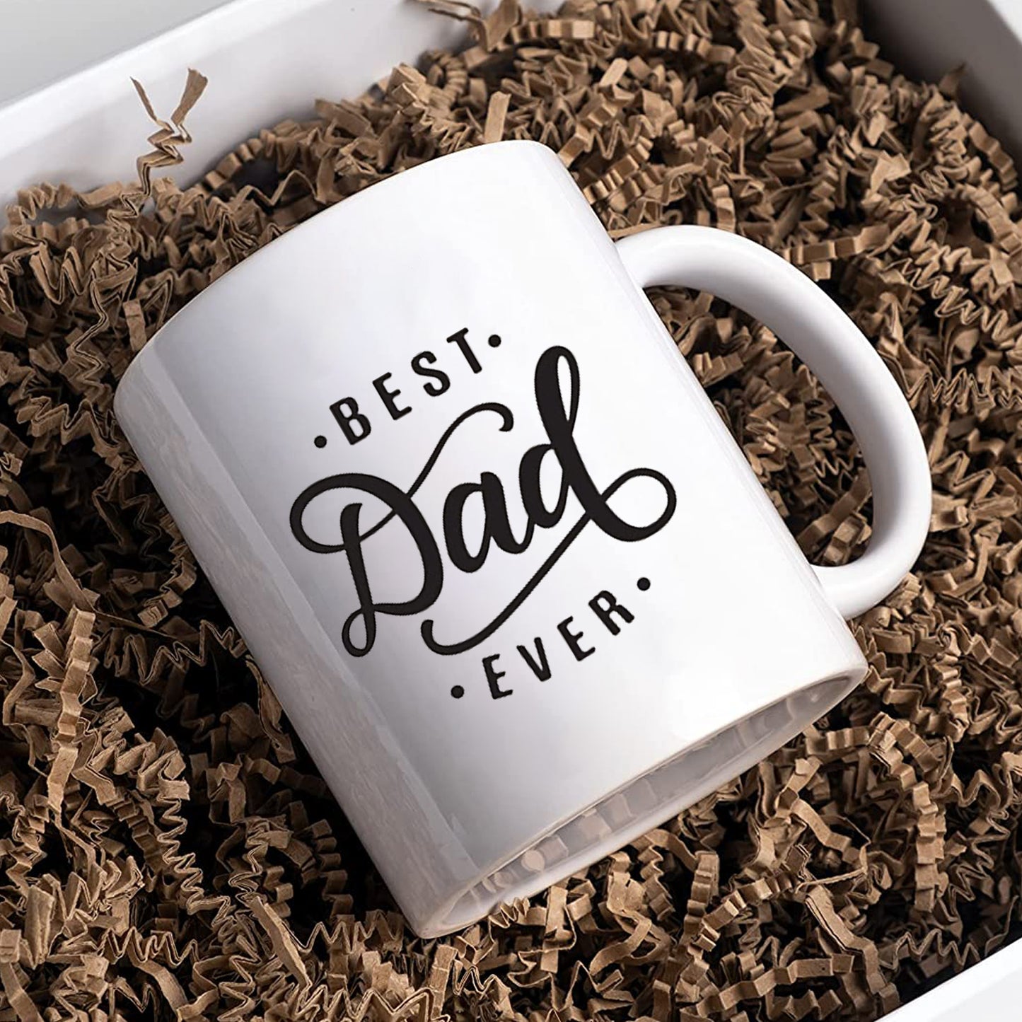 Best Dad Ever Coffee Mug, Best Dad Gifts from Daughter, Son, Wife, Kids, Unique Father's Day Gifts for Dad