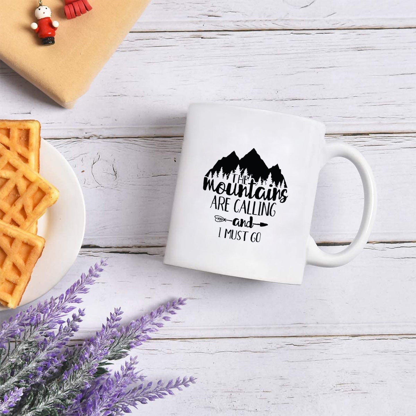 Pagma print cup mountains, hiking gift funny, coffee cup mountaineering saying, coffee mug for hikers & mountaineers, mountains mug