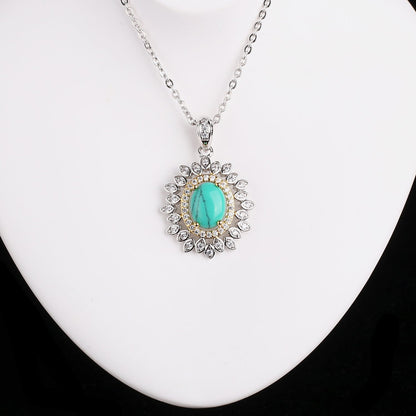 Sterling Silver Turquoise Necklace