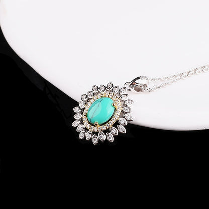 Sterling Silver Turquoise Necklace