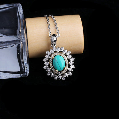 Sterling Silver Turquoise Necklace